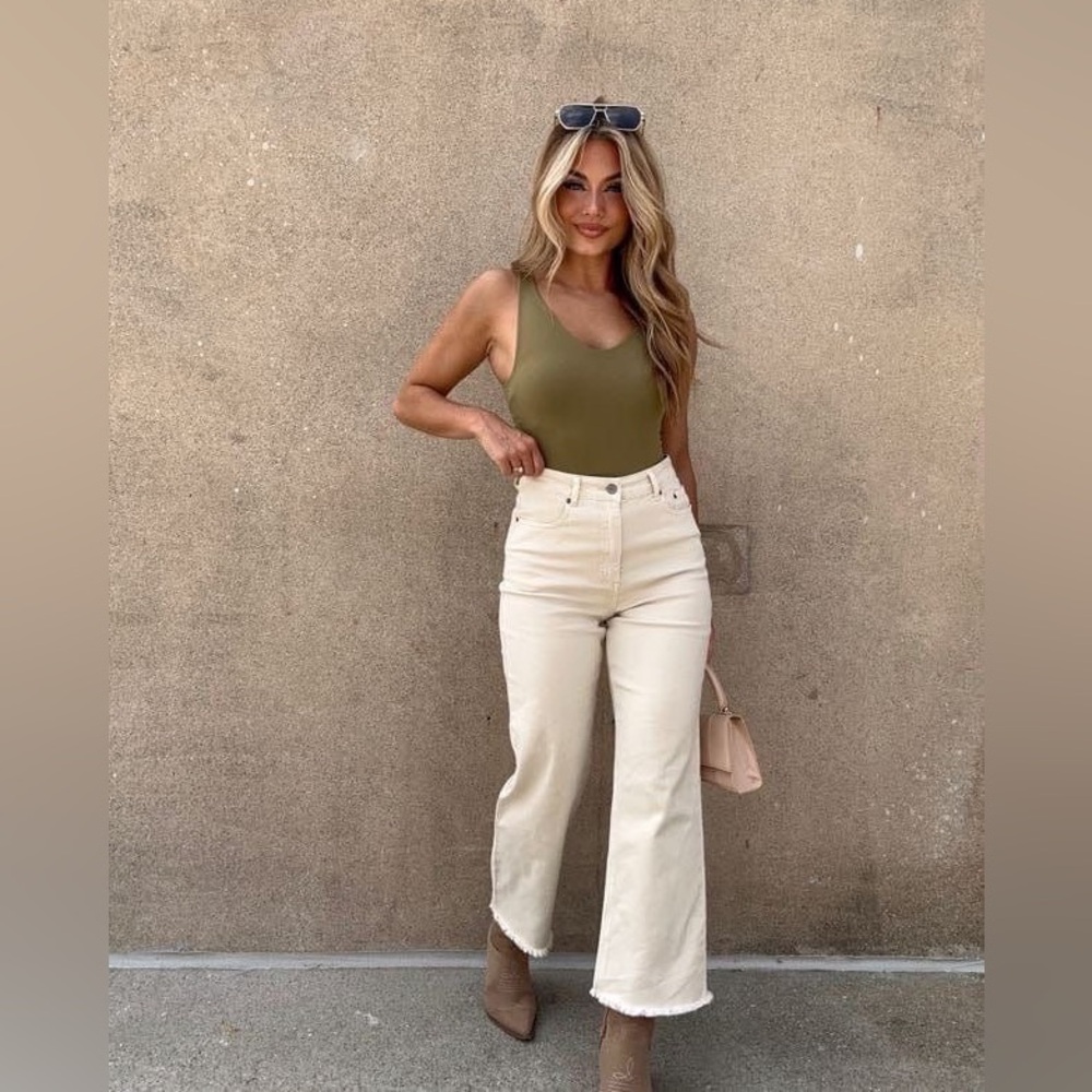 By Together - Cream Canvas Pants from Lane 201